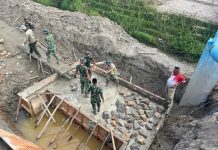 Kodim 0210/TU Rampungkan Jembatan Modular di Desa Hutagalung Siwaluompu