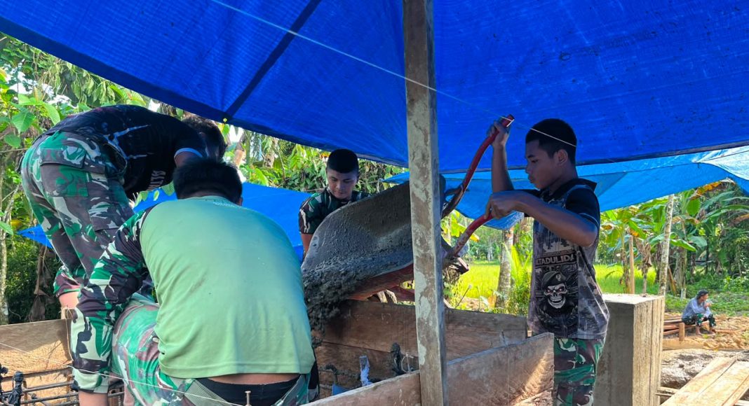 Progres Tembus 31 Persen, Jembatan Gantung Sungai Afia Terus Dikerjakan untuk Mudahkan Akses Warga