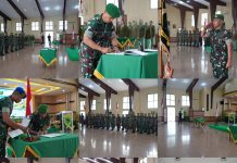 Sertijab dan Tradisi Satuan, Kodam XVIII/Kasuari Perkuat Kepemimpinan dan Soliditas Keluarga Besar TNI AD