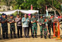 Pemukulan Gong, Kasdam XXI/RI Resmi Tutup TMMD ke – 129 Kodim 0410/KBL