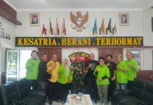 Sambangi Markas Yonif 125/Simbisa, FWTM Disambut Hangat Danyonif Letkol Inf Hari Mughnii Nagara