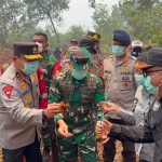 Pangdam XIX/Tuanku Tambusai Tinjau Langsung Karhutla di Kerumutan