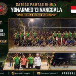 Tingkatkan Kebugaran dan Kemanunggalan, Satgas Yonarmed 13/Nanggala Resmikan Lapangan Bola Voli Baru di Pos Kotis Badau