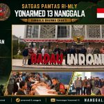 Perkuat Sinergi dan Akses Layanan Masyarakat, Pos Kotis Satgas Yonarmed 13/Nanggala Ikuti Kegiatan ” Lentera Batas Negeri ” Bank Indonesia di PLBN Badau