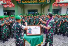 Pangdam I/BB Kunker ke Kodim 0206/Dairi, Prajurit Diminta Dukung Program Pemerintah