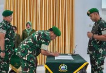 Optimalkan Kinerja Satuan, Dandim 0203/Langkat Pimpin Sertijab Kasdim dan Pabung