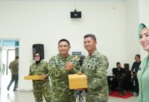 Danrem 022/PT Pimpin Tradisi Pelepasan Kasiintel Kasrem 022/Pantai Timur