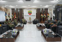 Kapoksahli Pangdam I/BB Terima Audensi Kepala Pusat Veteran Bacadnas Kemhan
