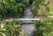 Perbaikan Jembatan Gantung Batangtura Rampung, Warga Gunung Manumpak Kini Lebih Mudah Beraktivitas