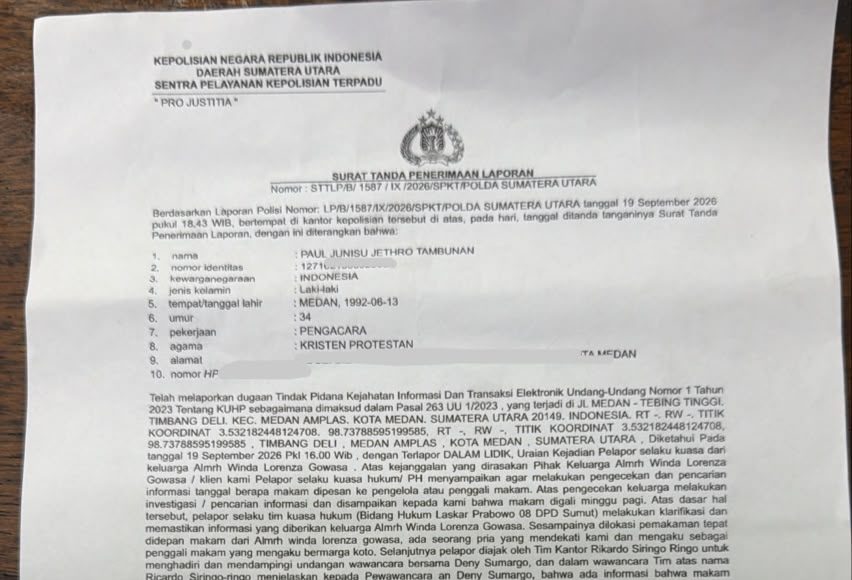 Dari Keterangan Penggali Makam hingga Surat Kematian, Tim Hukum Winda Gowasa Minta Polisi Ungkap Timeline Secara Utuh