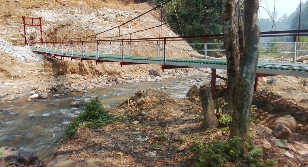 Jembatan Gantung Muara Tapus di Simanampang Rampung, Akses Warga Makin Mudah